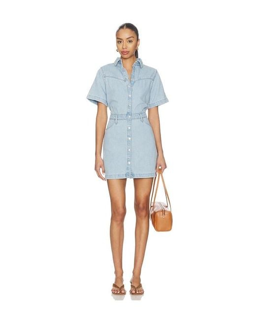 Levi's Blue Short Sleeve Logan Western Dress
