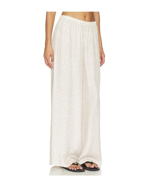 Anine Bing White Roslyn Pant