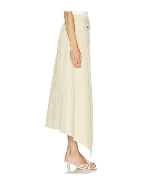 Camila Coelho Natural Ignacia Midi Skirt