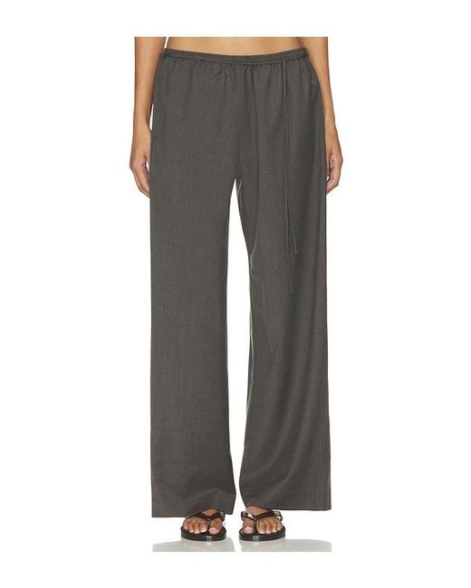St. Agni Gray Wool Everyday Pants