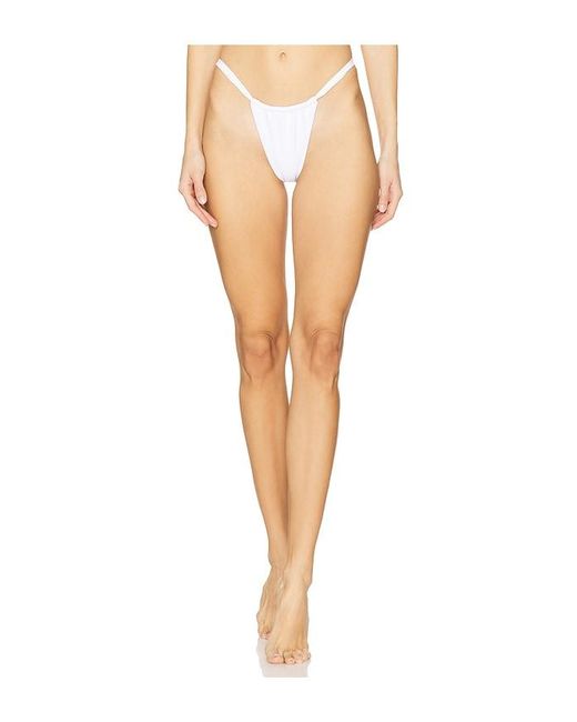 superdown White Chiara Bikini Bottom