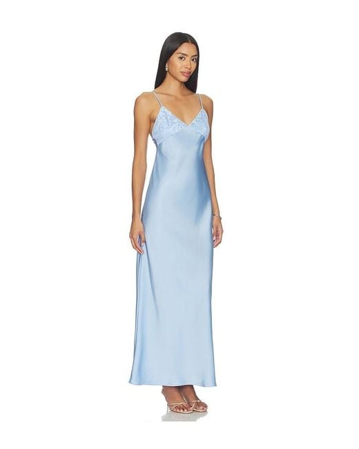 Amanda Uprichard Blue X Revolve Hazel Gown