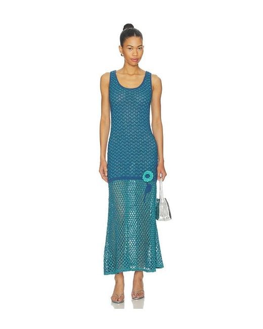 Ph5 Blue Maple Crochet Tank Dress