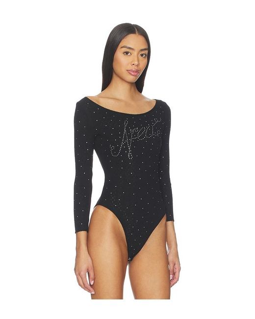Area Black Ballerina Logo Bodysuit