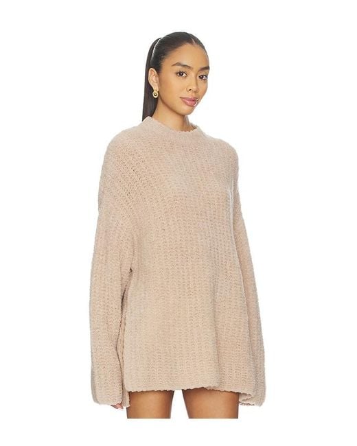 PULL OVERSIZED CREW NECK en Beige LAPOINTE en coloris Natural
