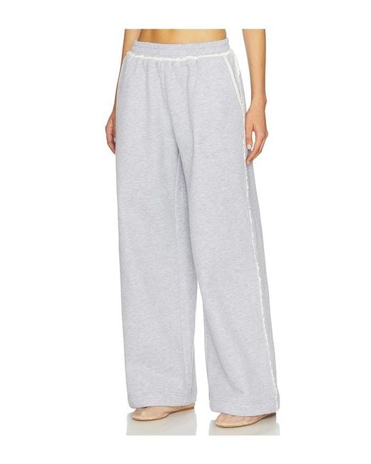 Lovers + Friends White Juliana Pant