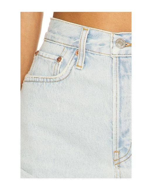 Re/done White 70S High Rise Short