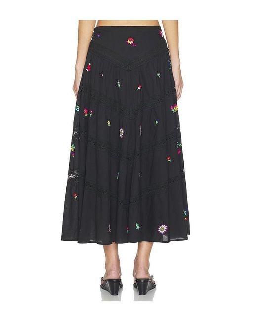 Rixo Black Sigrid Skirt