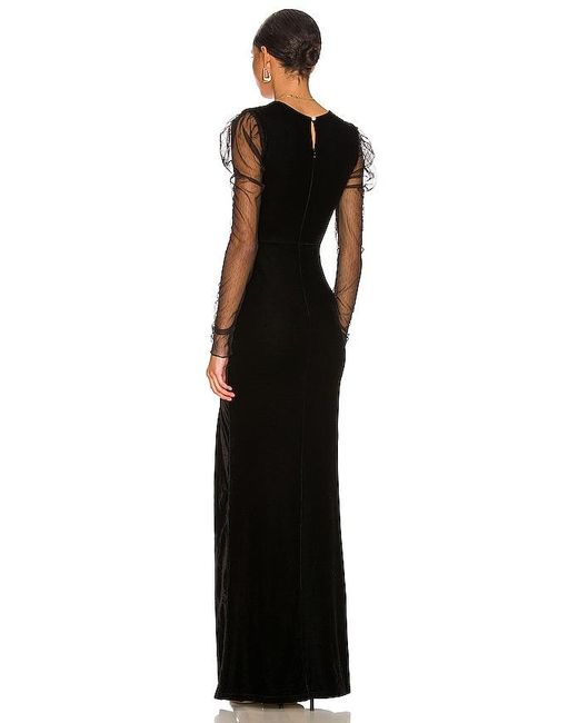 MAJORELLE Black Maya Gown