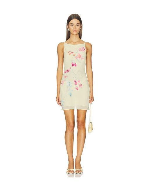 Lovers + Friends Natural Ellison Mini Dress
