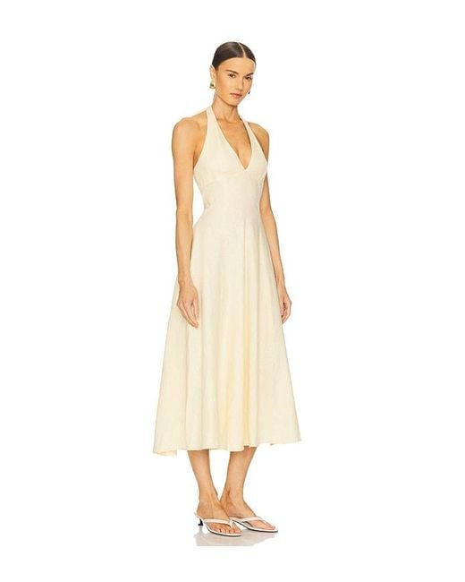 Faithfull The Brand Natural Marais Midi Dress