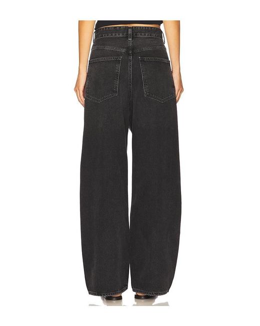Agolde Black Vana Wide Leg Jeans