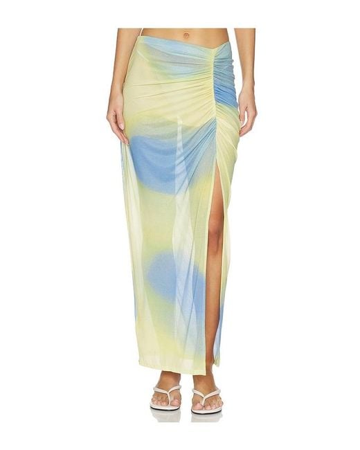 Jonathan Simkhai Blue Kensingten Skirt