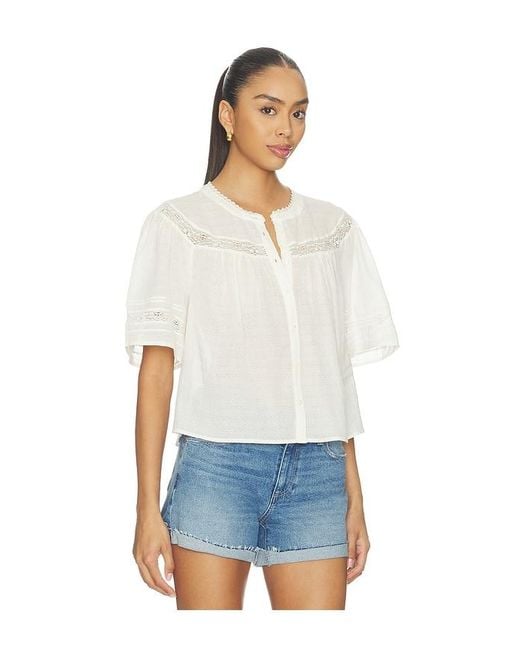 PAIGE White Pasadena Blouse