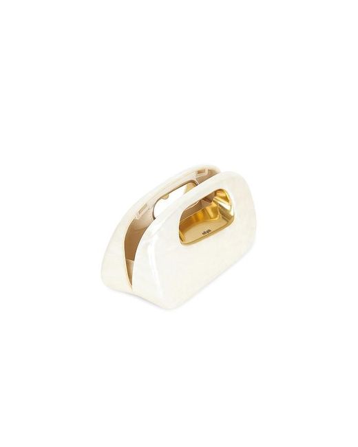 Cult Gaia White Amara Clutch