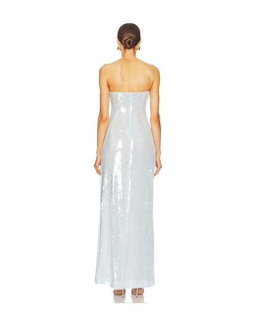 retroféte White Beth Sequin Dress