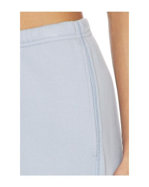 Lunya White Silksweats Lightweight Reversible Straight Leg Pant