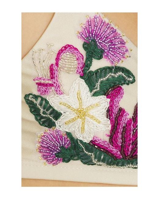PATBO White Honey Flower Embroidered Beach Dress