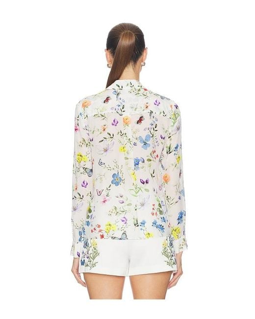 Alice + Olivia White Willa Top