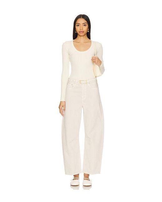 Citizens of Humanity White Miro Relaxed Jeans