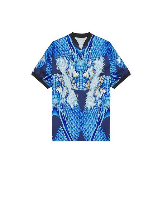 Y-3 Blue Drgn Satin Jersey for men