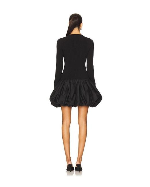 Aje. Black Moonlight Knit Mini Dress