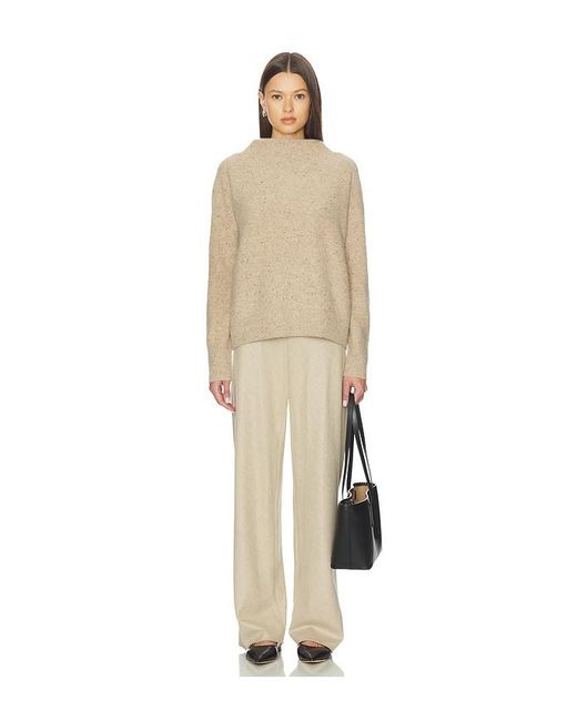 Vince Natural High Waist Wool Blend Bias Pant