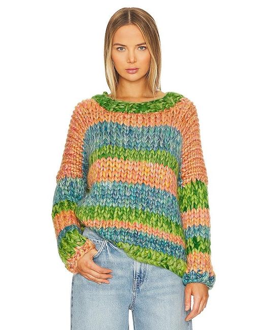 Hope Macaulay Green Hera Chunky Knit Sweater