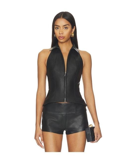 Cult Gaia Black Jill Top