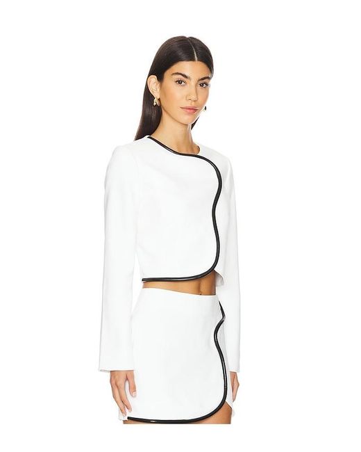 Amanda Uprichard White X Revolve Andie Jacket