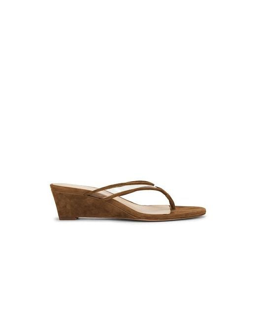 Veronica Beard White Clea Wedge Sandal
