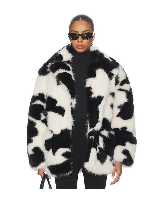 AFRM Black Livingston Faux Fur Jacket