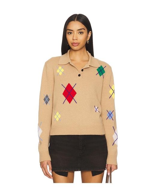 MSGM Black Broken Argyle Sweater