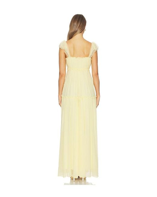 LoveShackFancy Metallic Bourge Dress