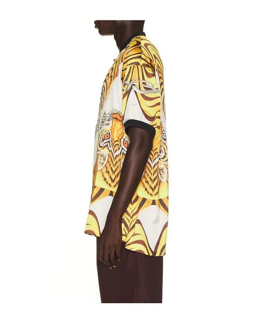 Y-3 Yellow Tiger Satin Jersey for men