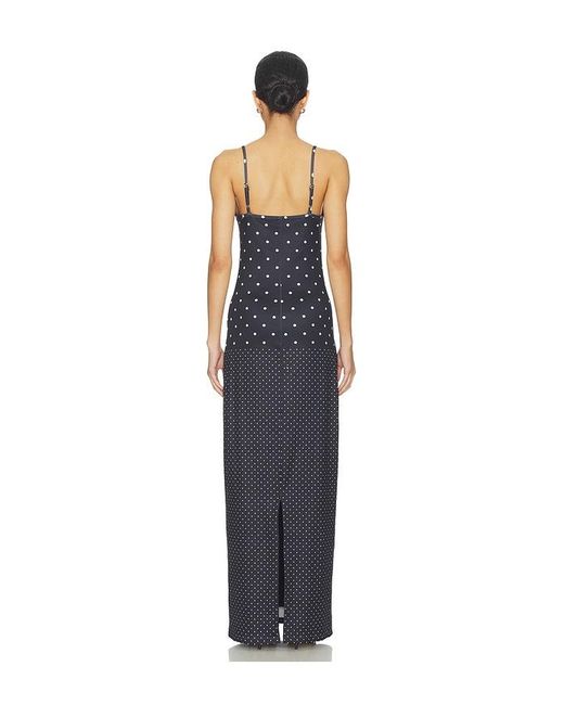 With Harper Lu Blue Slip Dress