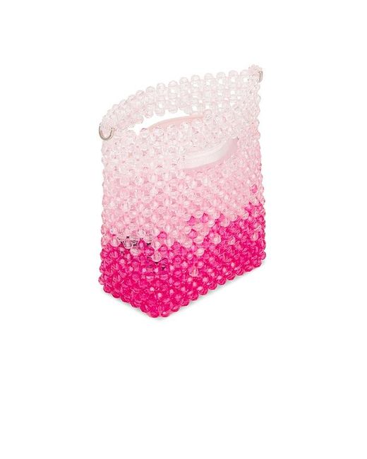 Olga Berg Pink Tilda Beaded Grab Bag