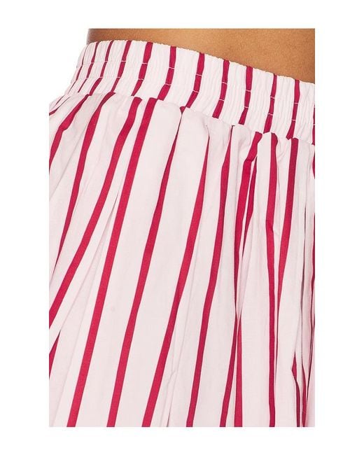 Line & Dot Red Vivee Skort
