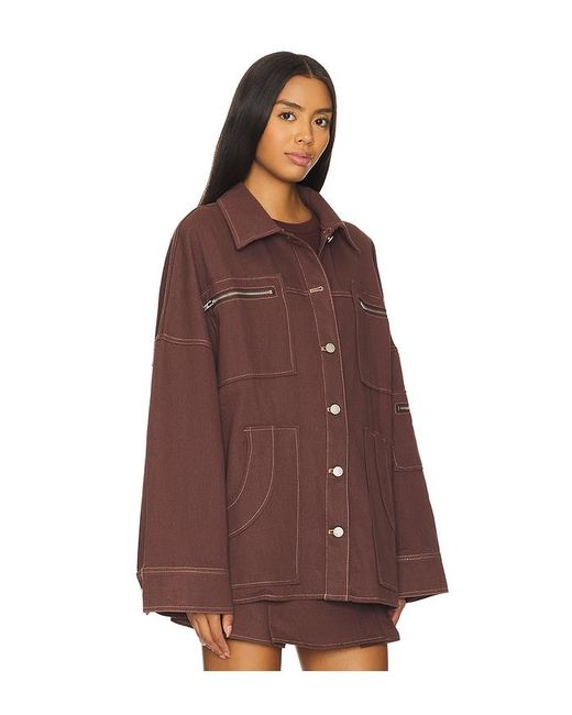 BY.DYLN Brown Avant Jacket