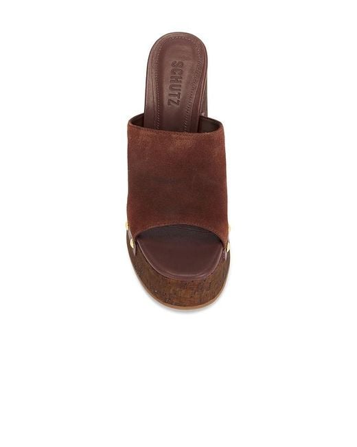 SCHUTZ SHOES Brown Dalle Studs Sandal