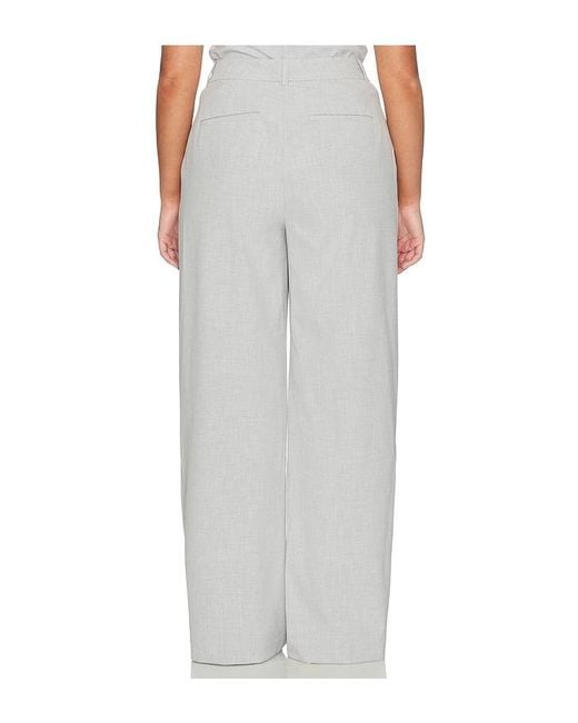 GOOD AMERICAN White Essential Suiting Trousers