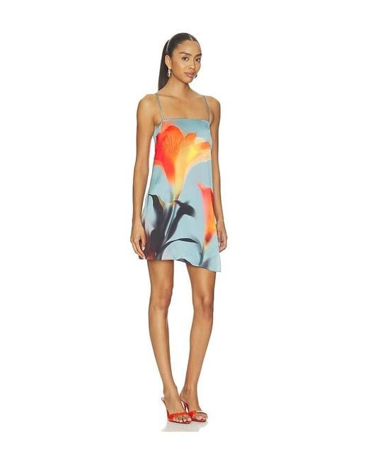 MISA Los Angles Orange Inez Mini Dress