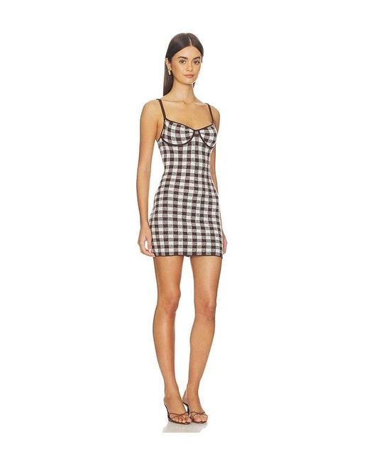 MAJORELLE Black Aubreigh Knit Mini Dress