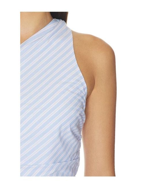 ALL THE WAYS White Malia Asymmetrical Top