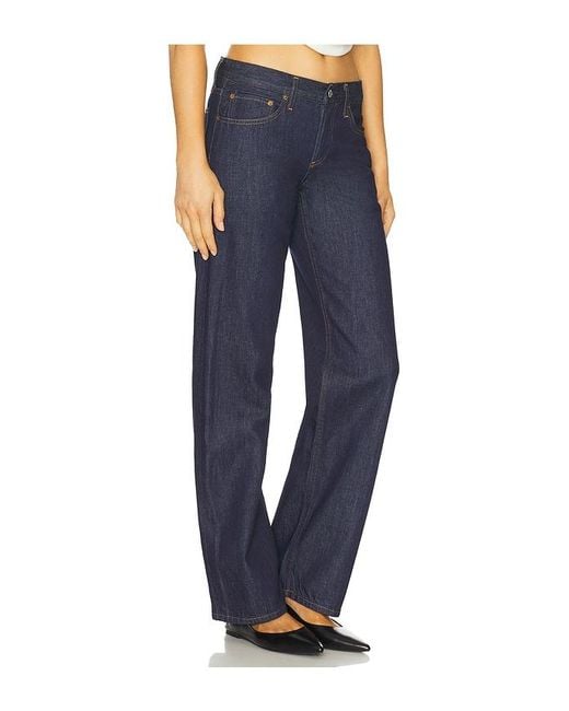 Agolde Blue Gerade Low Rise Loose