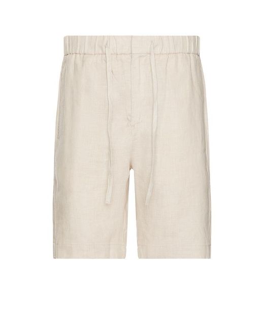 Frescobol Carioca White Felipe Linen Shorts for men