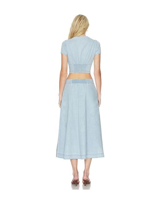 Free People Blue Easy Does It Set