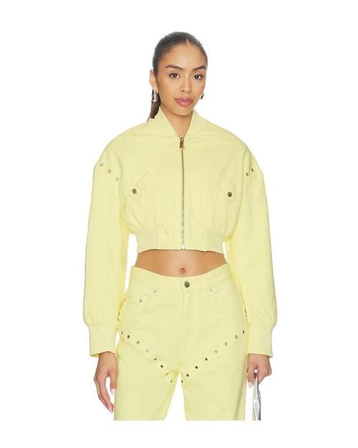 Palmatic Studio Yellow Rebelni Denim Jacket