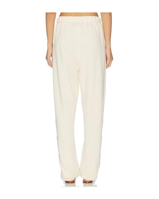 Lauren Moshi White Butterfly Daisy Sweatpant