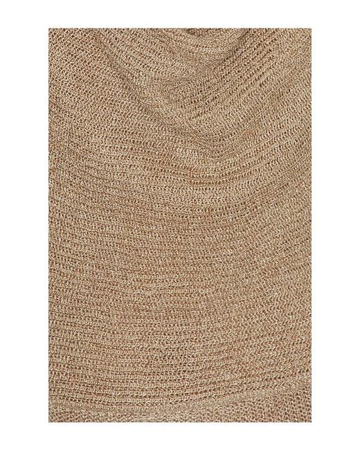 superdown Natural Brylee Knit Drape Maxi Dress
